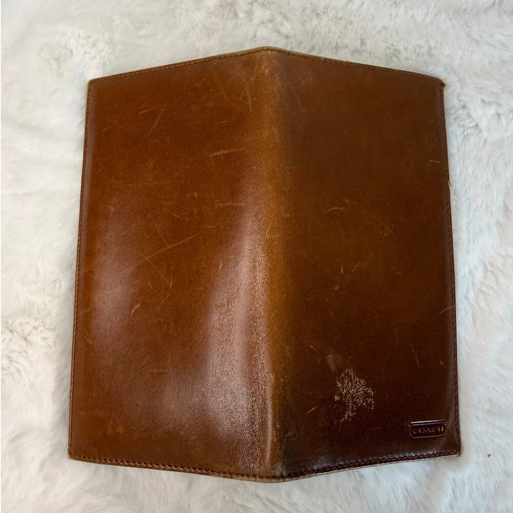 Vintage Coach Made in Spain Wallet Card Holder Checkbook - Picture 3 of 6